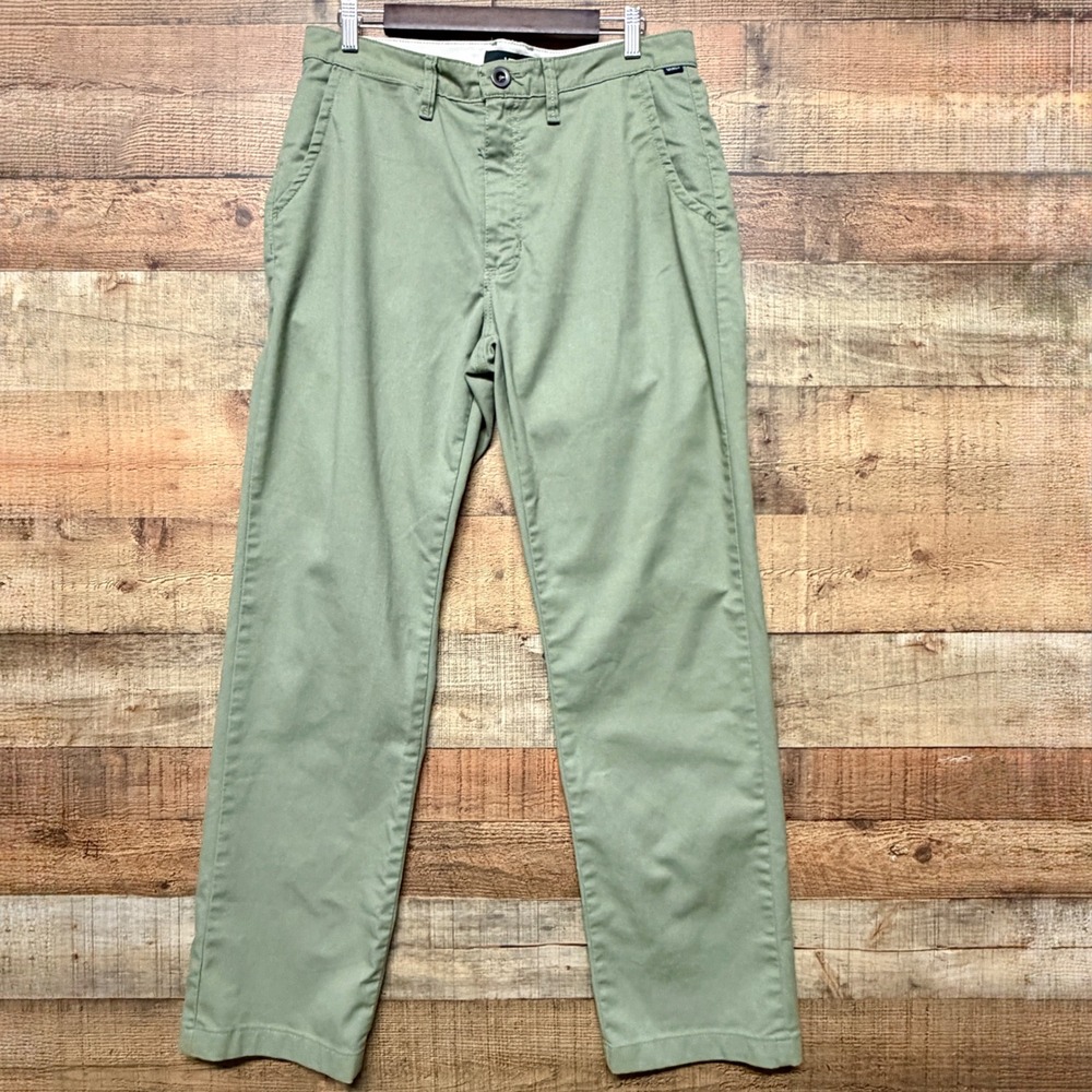 Vans Authentic Chino Pants Mens 33 Sage Green Straight Leg VN0A31JLTD8